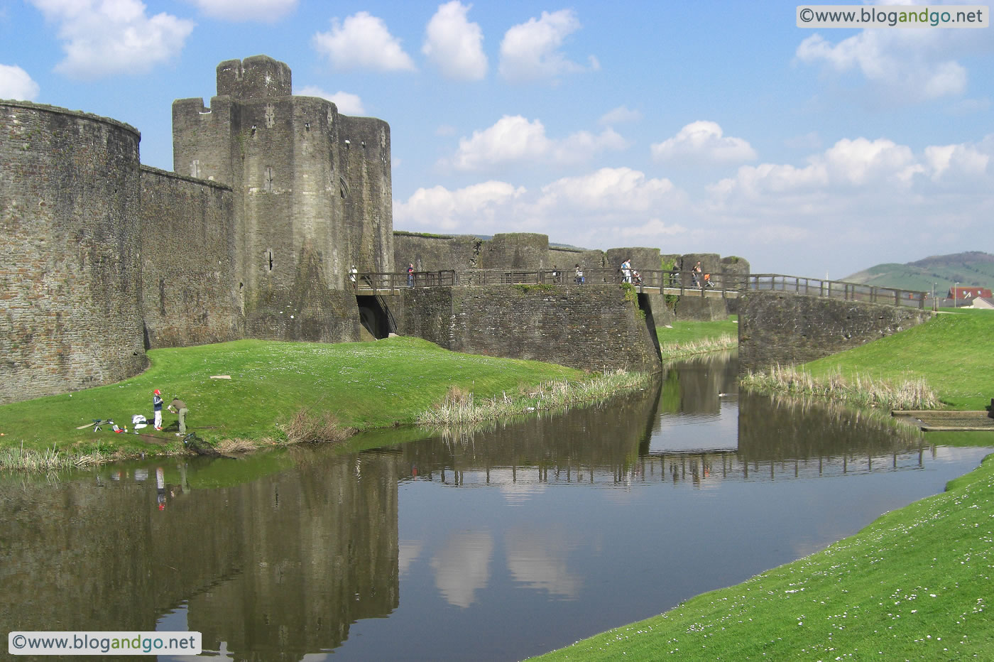 Caerphilly - Bridge to the Main Outer Gatehouse